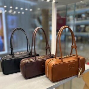 Miu Miu Long handle bowling Boston pillow bag