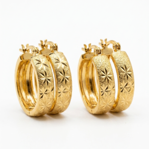 Gold plated earrings