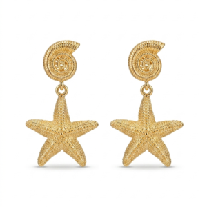 Star statement earrings